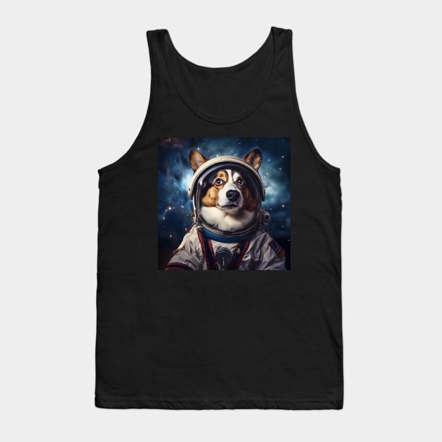 Astro Dog - Cardigan Welsh Corgi Tank Top by Merchgard